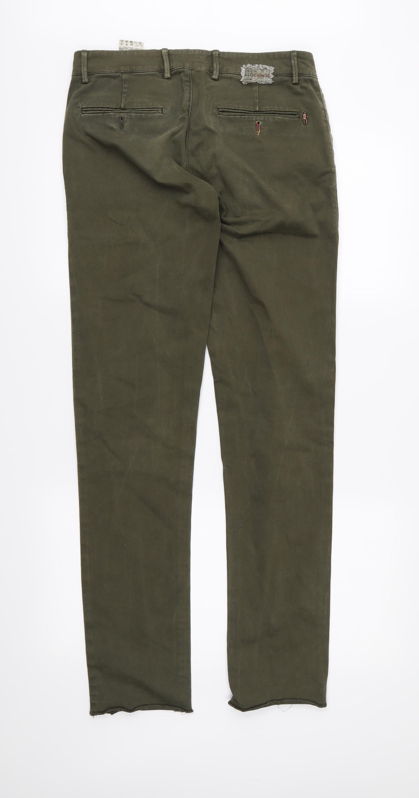 Maison Clochard Womens Green  Denim Straight Jeans Size 30 in L32 in