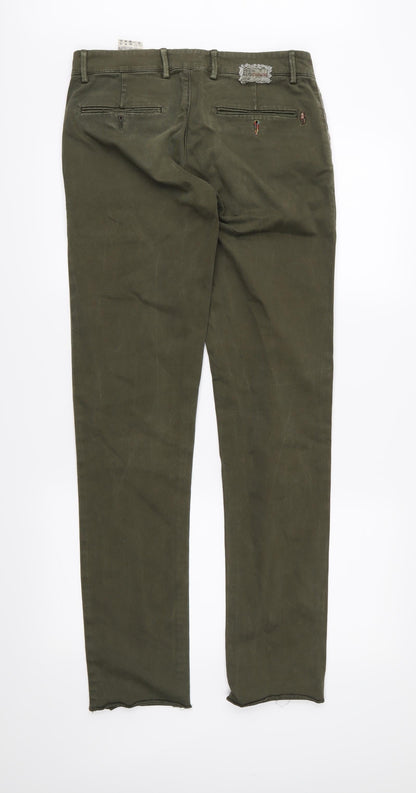 Maison Clochard Womens Green  Denim Straight Jeans Size 30 in L32 in