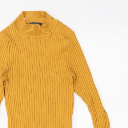 Primark Womens Yellow  Knit Pullover Jumper Size XS