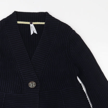 Wolsey Womens Blue  Knit Cardigan Jumper Size 10