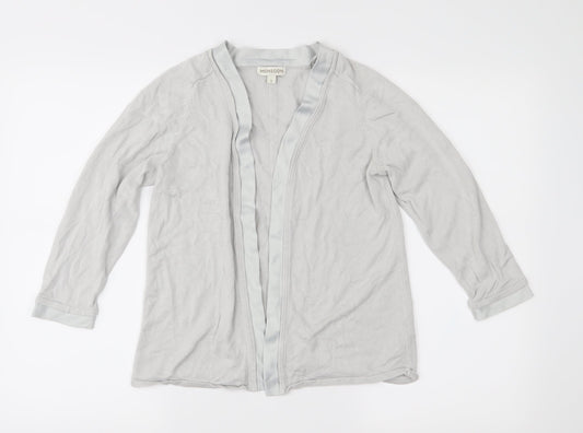 Monsoon Womens Grey  Knit Cardigan Jumper Size S