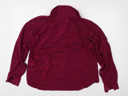 Preworn Womens Pink   Basic Blouse Size 14