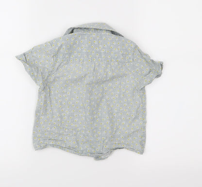 John Lewis Boys Grey Check  Basic Button-Up Size 3 Years