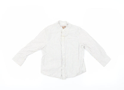 NEXT Boys Blue Striped  Basic Button-Up Size 3 Years