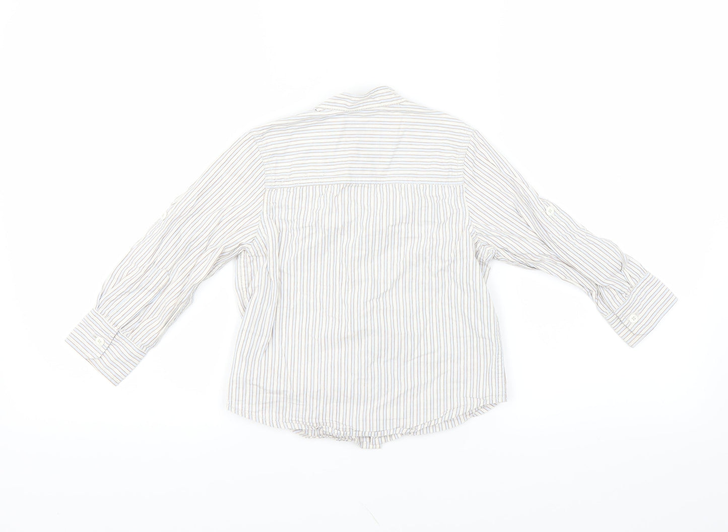 NEXT Boys Blue Striped  Basic Button-Up Size 3 Years