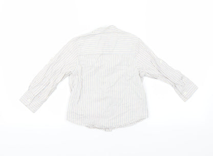 NEXT Boys Blue Striped  Basic Button-Up Size 3 Years