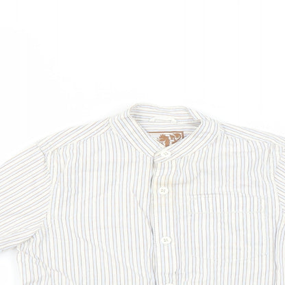 NEXT Boys Blue Striped  Basic Button-Up Size 3 Years