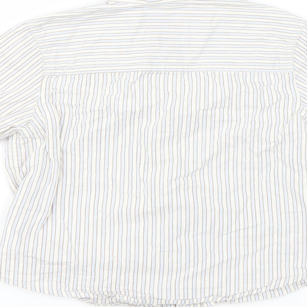 NEXT Boys Blue Striped  Basic Button-Up Size 3 Years