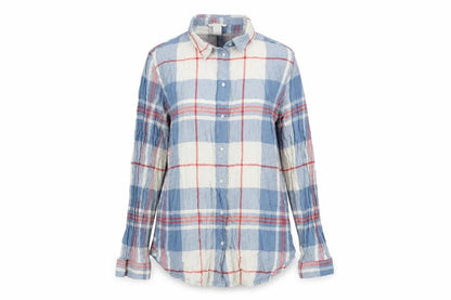 Womens UK Size 8 H&M Blue Basic Button-Up