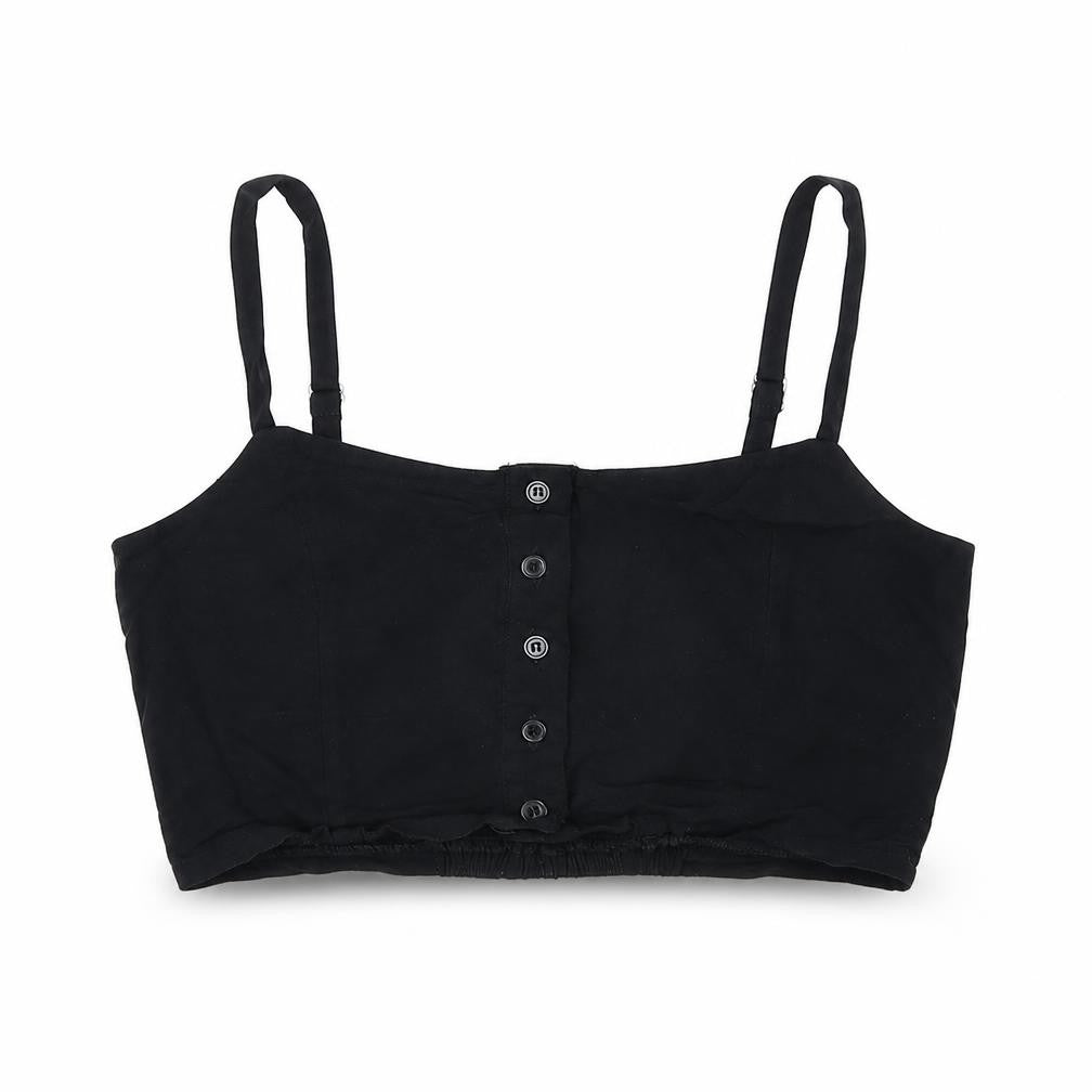 Womens UK Size 10 New Look Black Basic Blouse