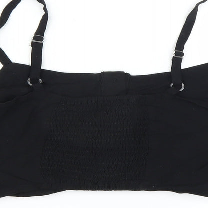 Womens UK Size 10 New Look Black Basic Blouse