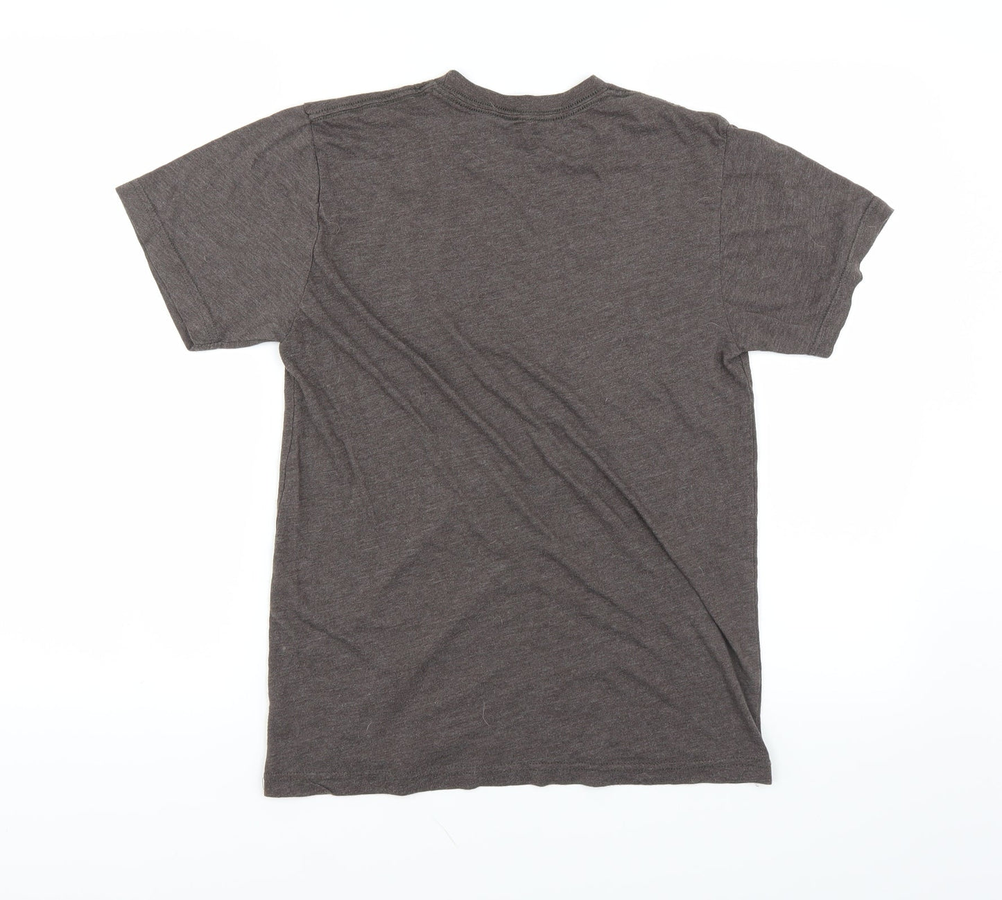Womens UK Size S Preworn Brown Basic T-Shirt