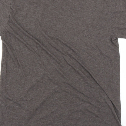 Womens UK Size S Preworn Brown Basic T-Shirt