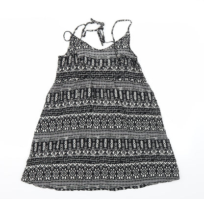 Divided by H&M Womens Black Geometric  Trapeze & Swing  Size 10