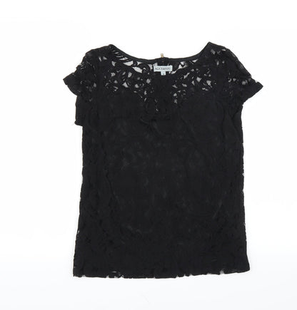 Womens UK Size 10 Alice & You Black Basic Blouse