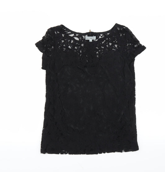 Womens UK Size 10 Alice & You Black Basic Blouse