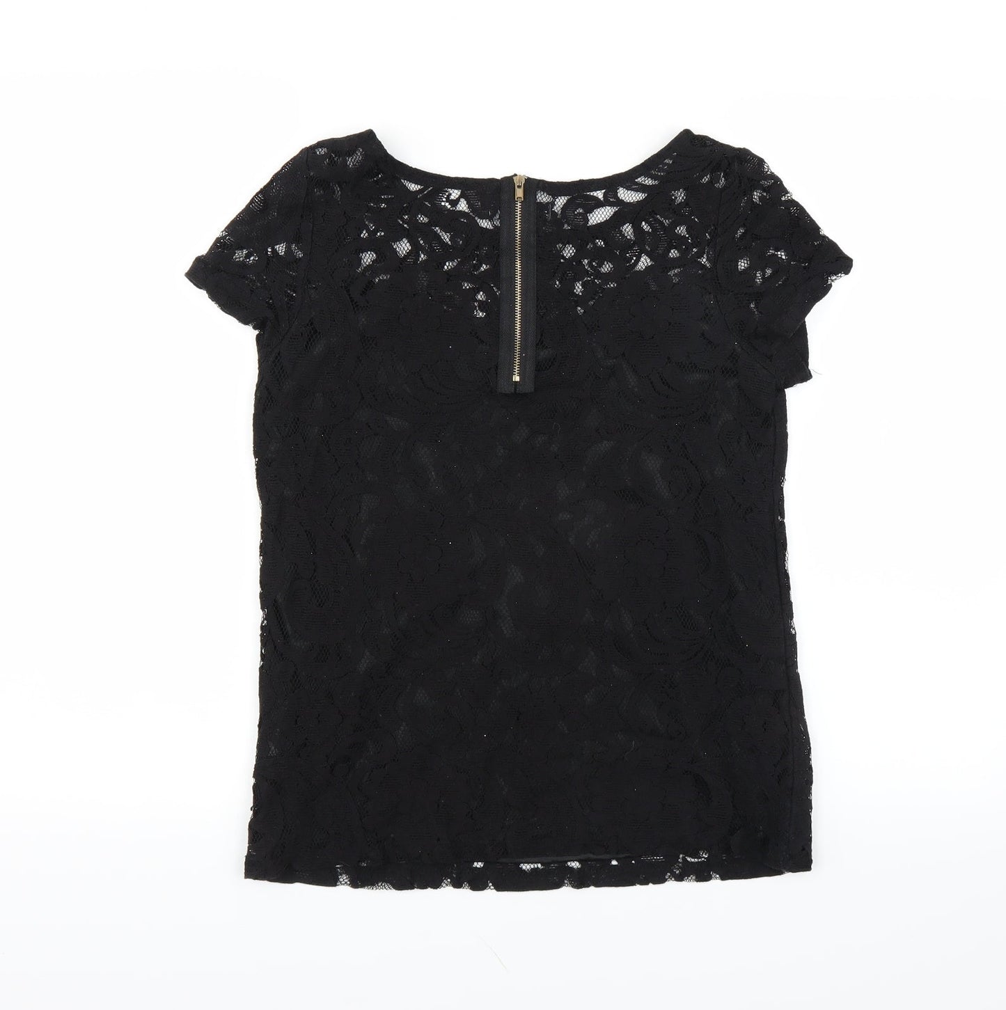 Womens UK Size 10 Alice & You Black Basic Blouse