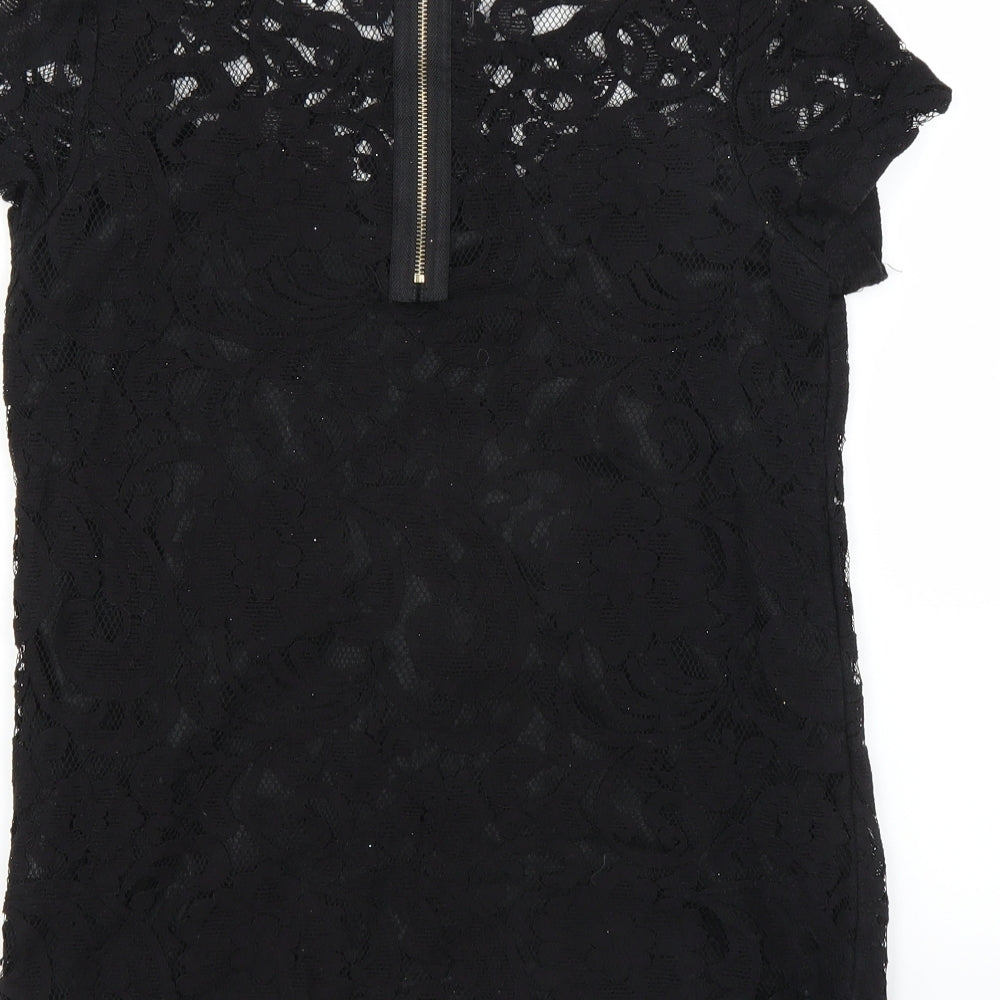 Womens UK Size 10 Alice & You Black Basic Blouse