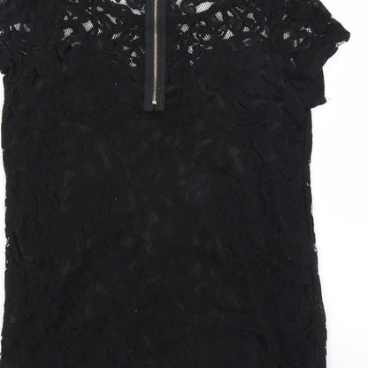 Womens UK Size 10 Alice & You Black Basic Blouse