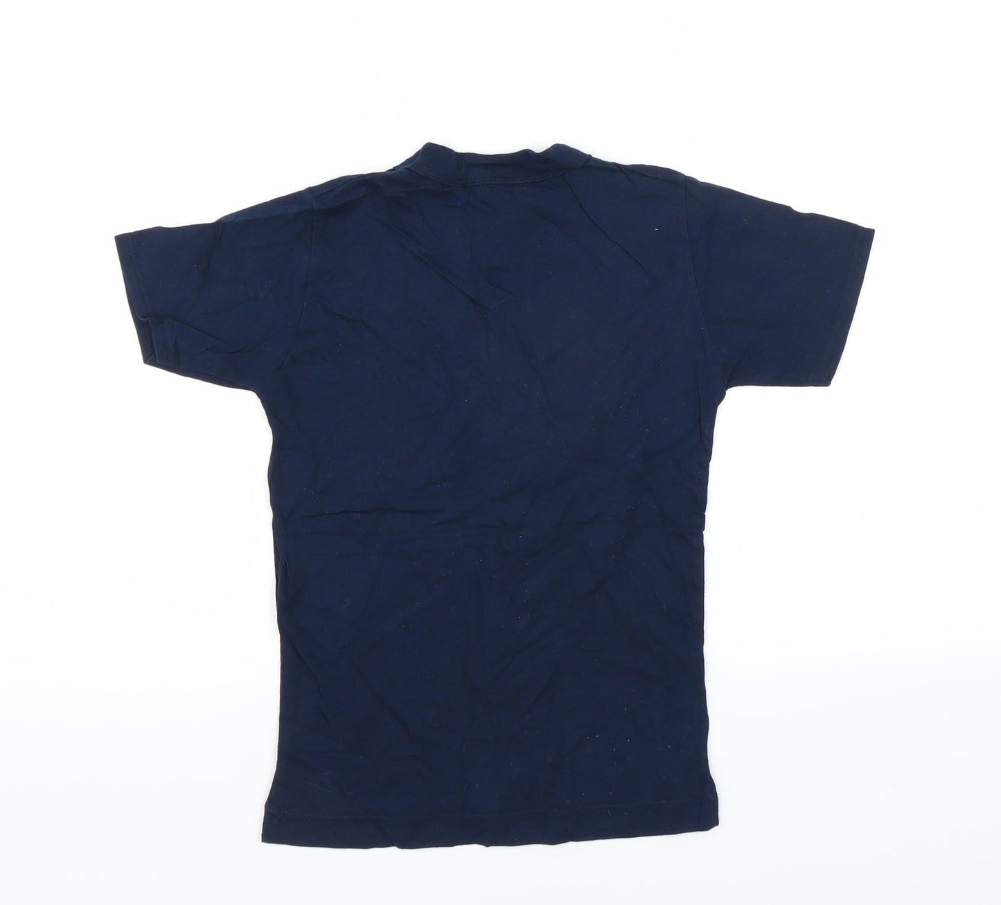 Preworn Girls Blue   Basic T-Shirt Size 7-8 Years