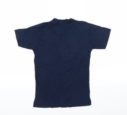 Preworn Girls Blue   Basic T-Shirt Size 7-8 Years