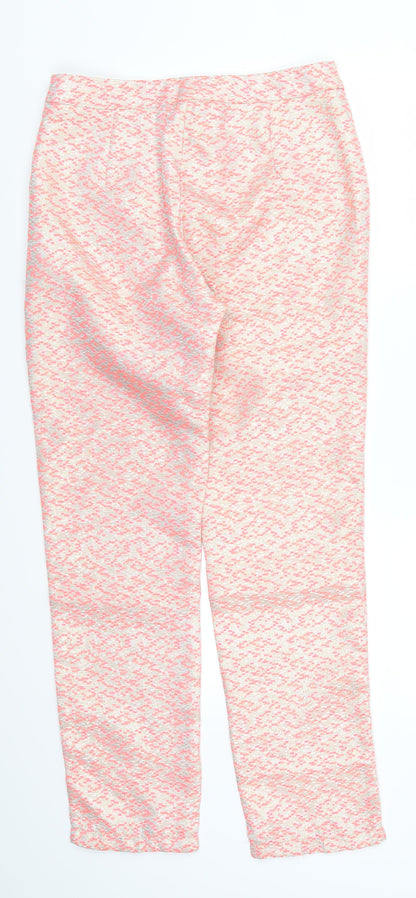OPUS Womens Pink Geometric  Trousers  Size 29 in L27 in