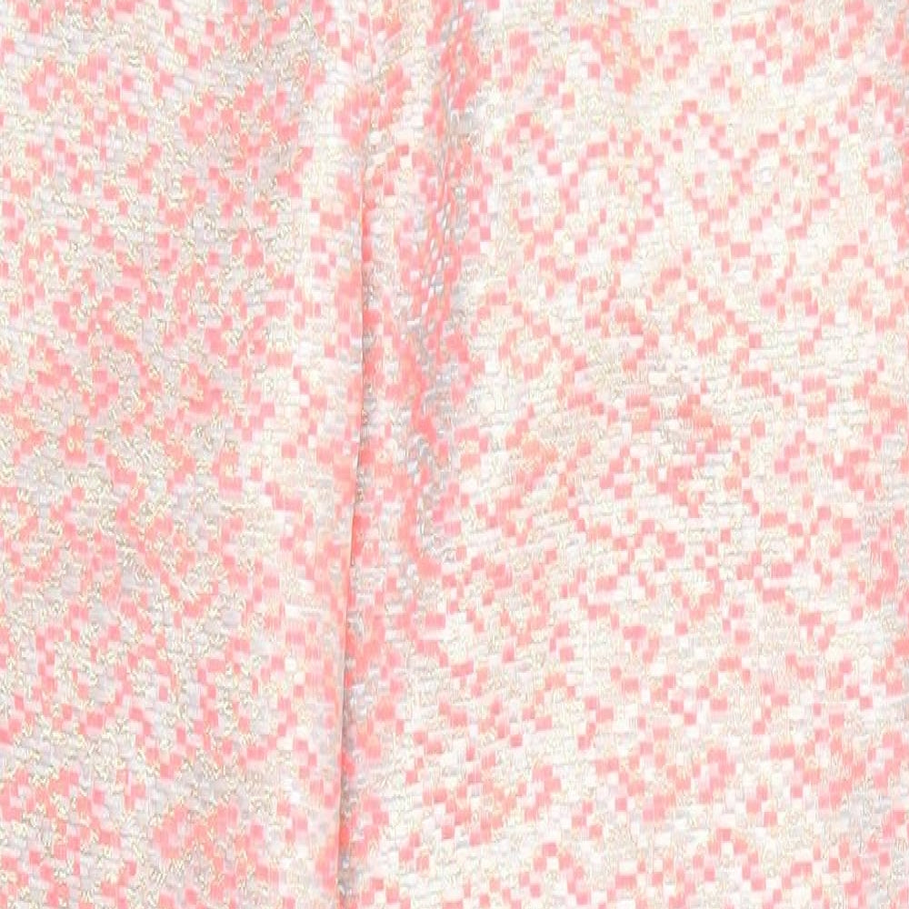 OPUS Womens Pink Geometric  Trousers  Size 29 in L27 in