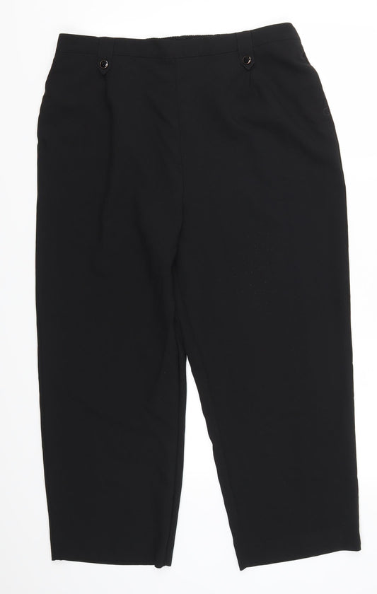Bonmarché Womens Black   Trousers  Size 18 L25 in