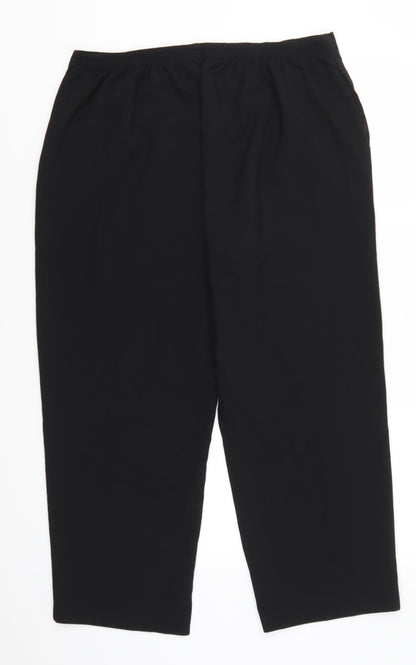 Womens UK Size 18 Bonmarché Regular Fit  Black Trousers