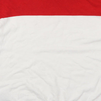 Preworn Mens Red Striped  Pullover Jumper Size M  - Welcome to the City of Champions