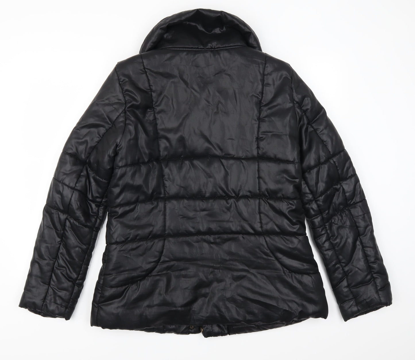 Promod Womens Black   Quilted Coat Size 14