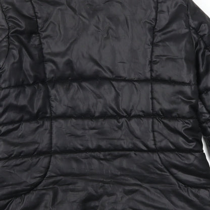 Promod Womens Black   Quilted Coat Size 14