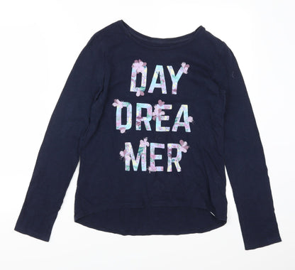 Gap Girls Blue Floral  Basic  Size 14-15 Years  - Daydreamer
