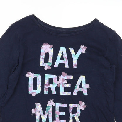 Gap Girls Blue Floral  Basic  Size 14-15 Years  - Daydreamer