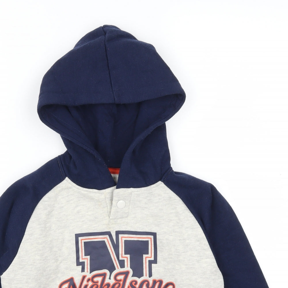 Nickelson Boys Blue   Pullover Hoodie Size 6-7 Years