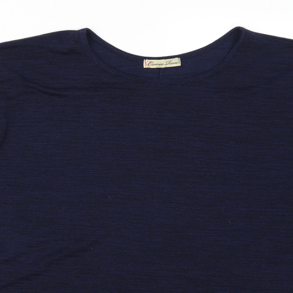 Cameo Rose Womens Blue   Basic T-Shirt Size M