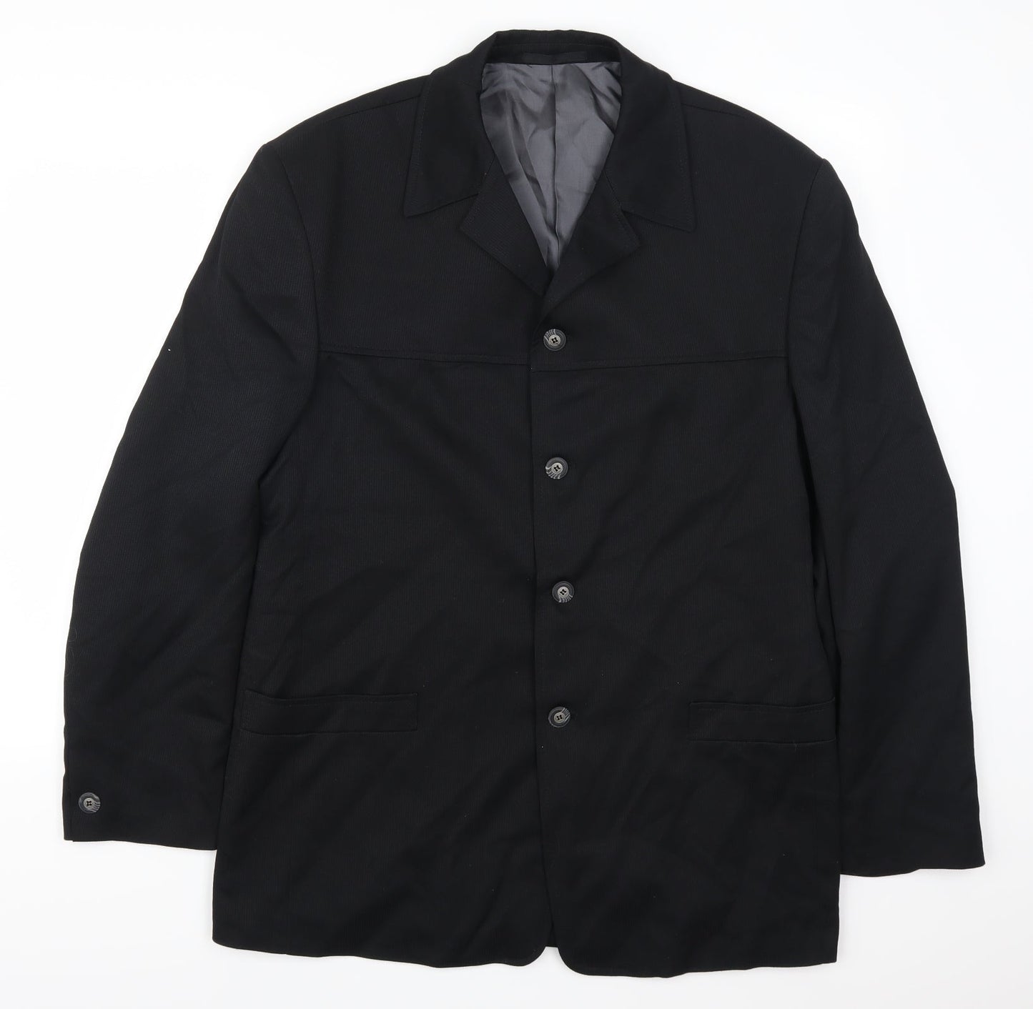 Mens UK Size 42 Willson Regular Black Suit Jacket