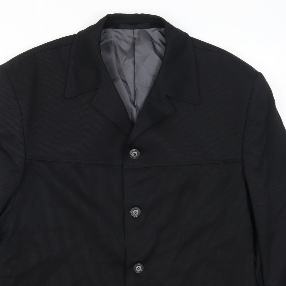 Mens UK Size 42 Willson Regular Black Suit Jacket