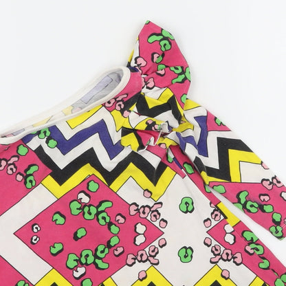 The Brand Girls Multicoloured Geometric Jersey Fit & Flare  Size 12-18 Months
