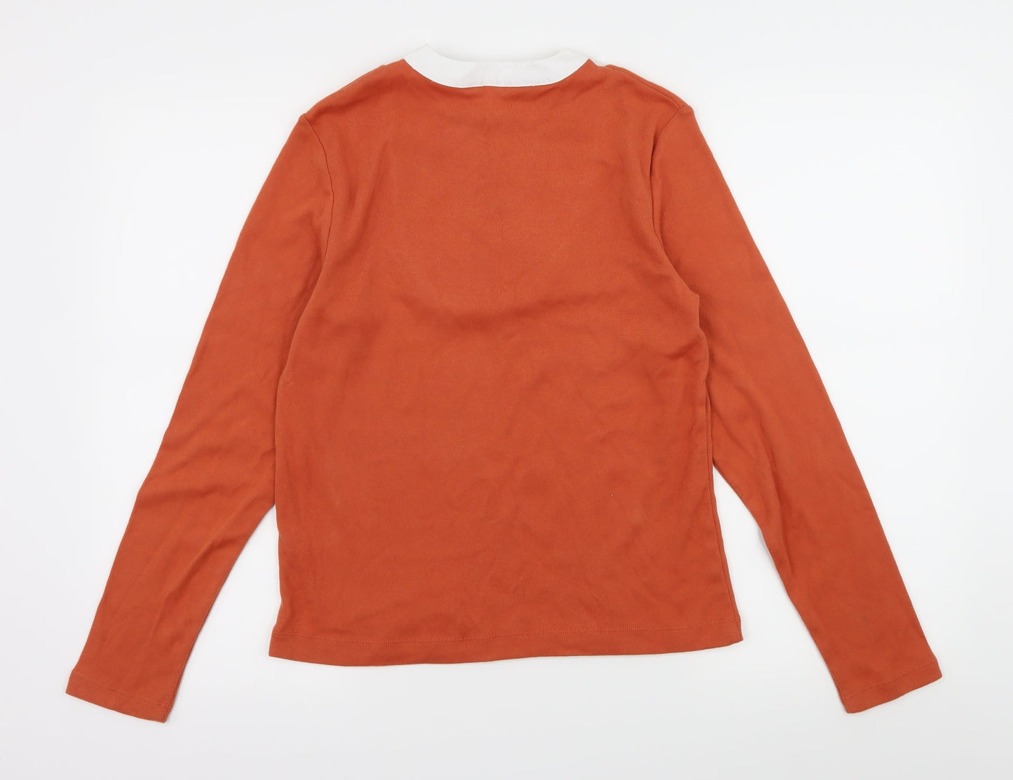 Casual Club Womens Orange  Knit Pullover Jumper Size 14