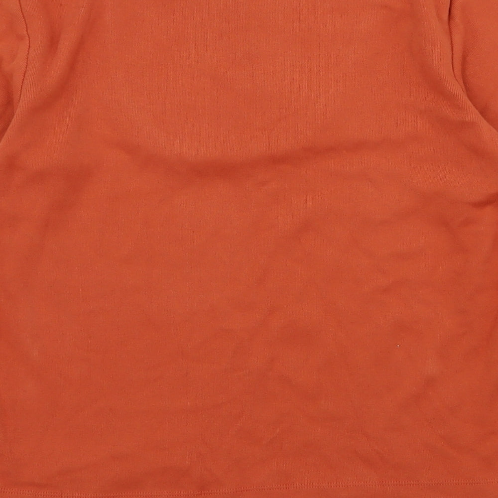 Casual Club Womens Orange  Knit Pullover Jumper Size 14