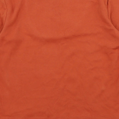 Casual Club Womens Orange  Knit Pullover Jumper Size 14