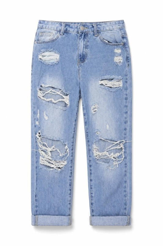 Womens UK Size 8 Nasty Gal Regular Fit Straight Blue Jeans