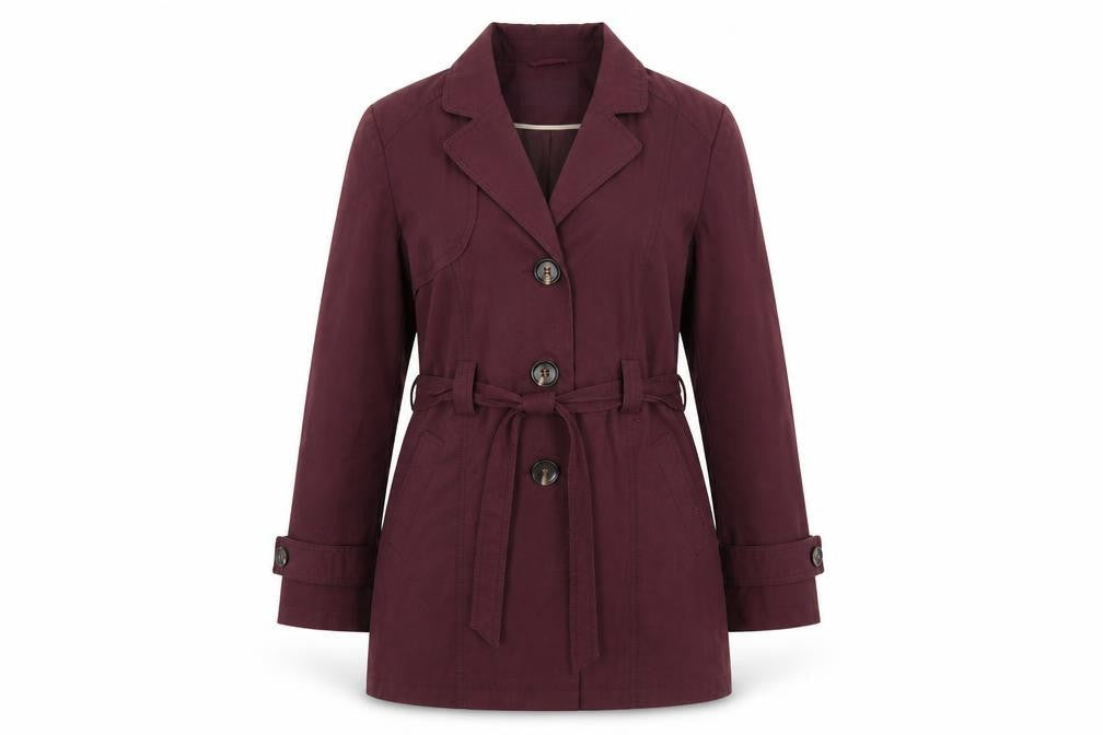 Womens UK Size 12 BHS Red Overcoat