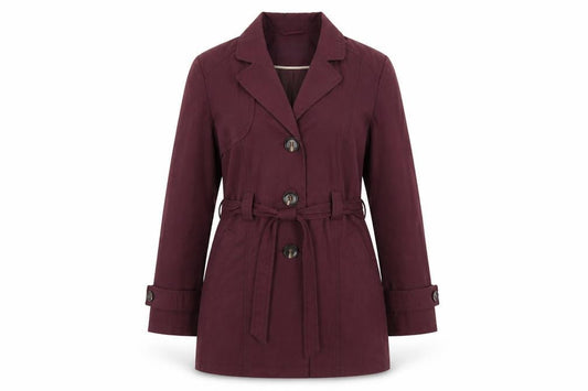 Womens UK Size 12 BHS Red Overcoat