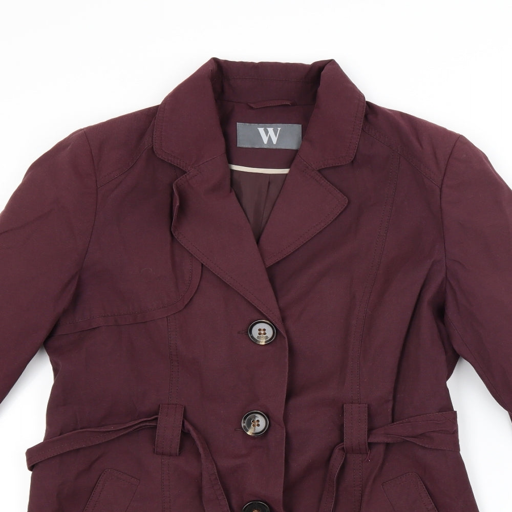 Womens UK Size 12 BHS Red Overcoat