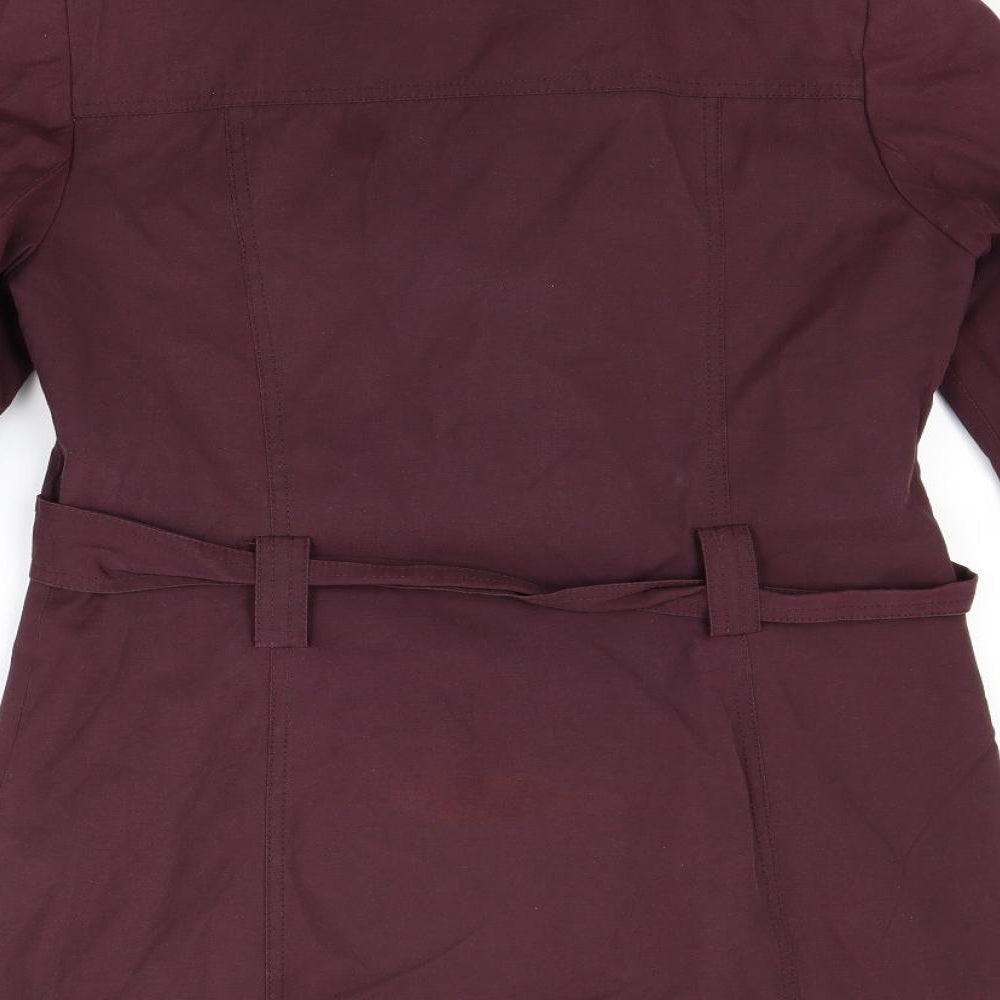 Womens UK Size 12 BHS Red Overcoat