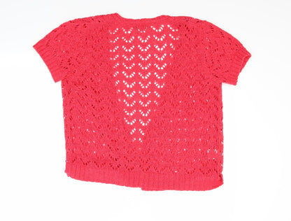 Soon Womens Red   Cardigan Jumper Size 16