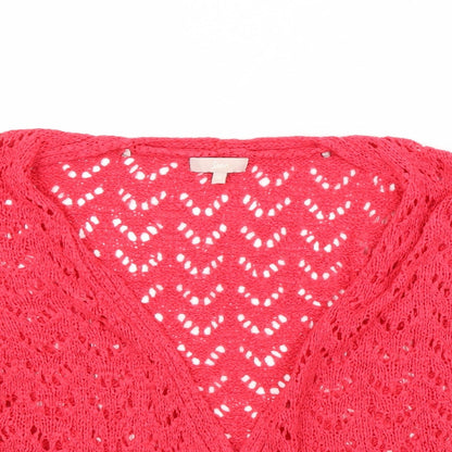 Soon Womens Red   Cardigan Jumper Size 16