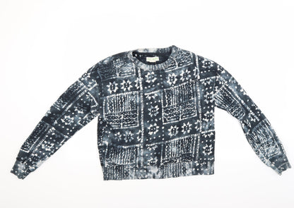 Womens Blue   Pullover Sweatshirt Size XS